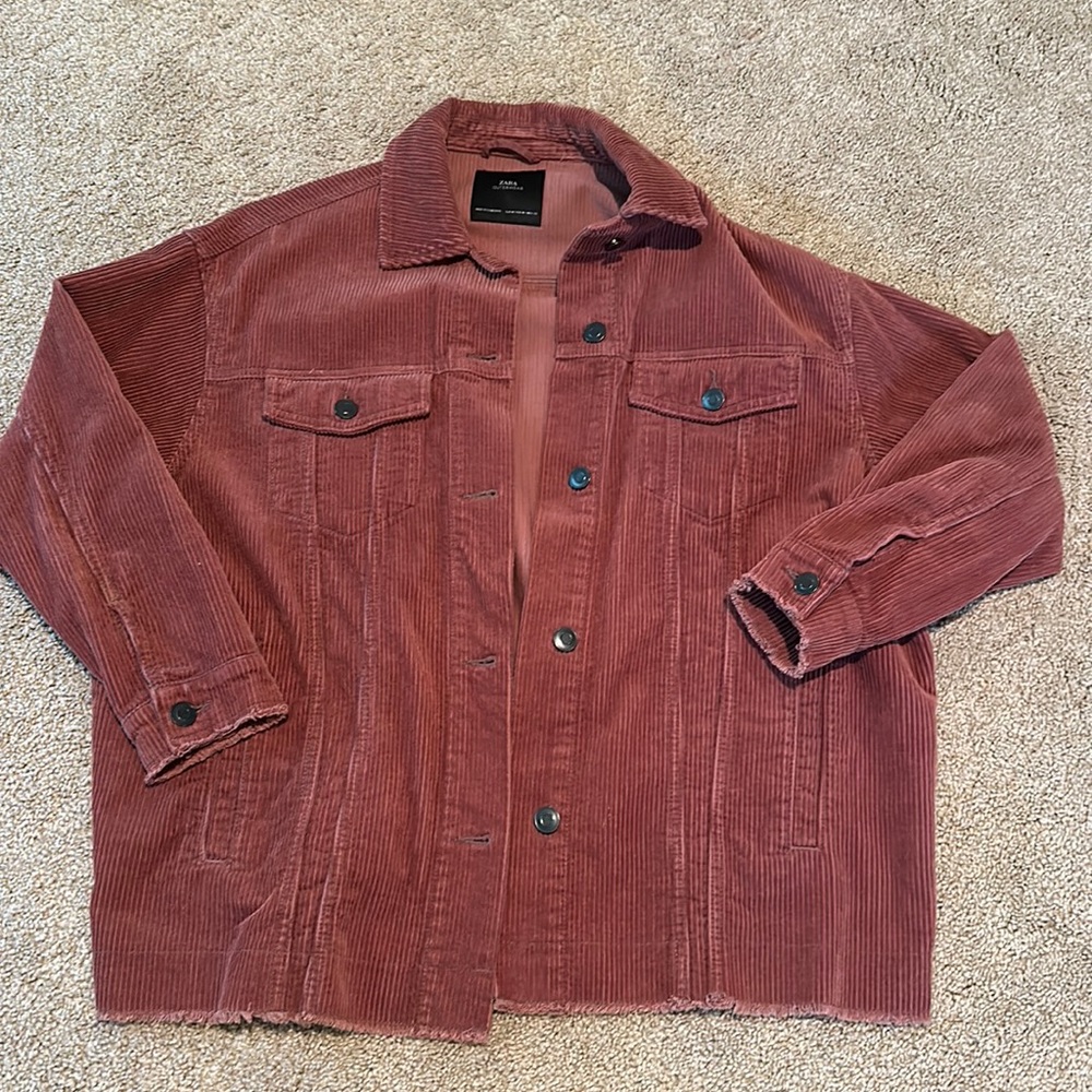 Zara Oversized Corduroy Jacket